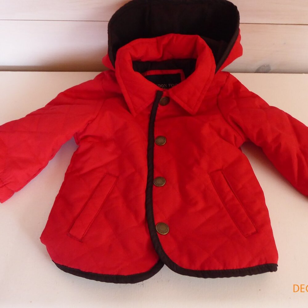 London Fog Baby 3-6 month Snap front Jacket with hood